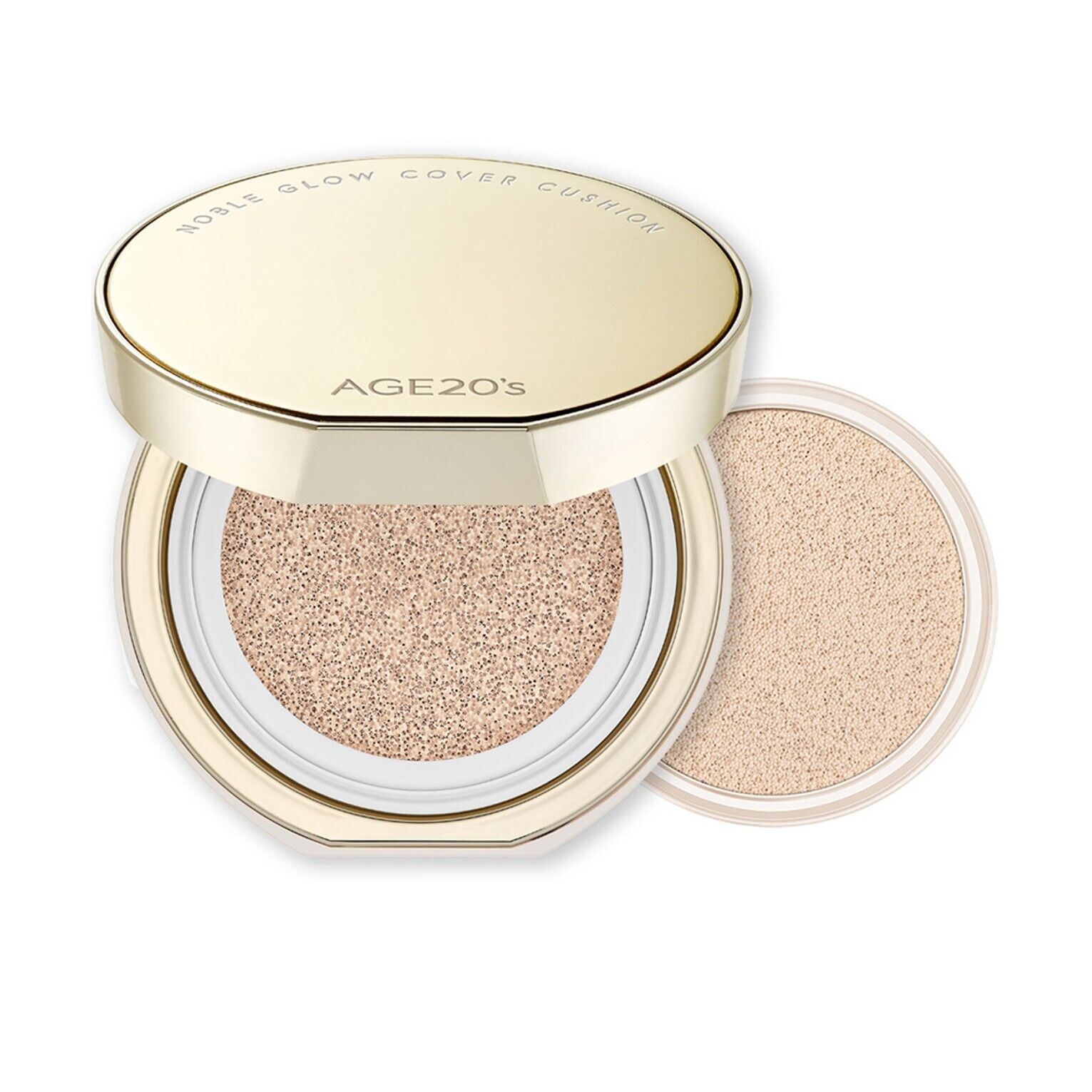 The AGE20'S Noble Glow Cover Cushion SPF40 PA+++ is a premium cushion foundation that offers both coverage and sun protection