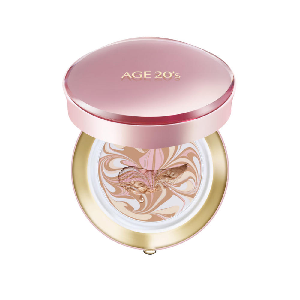 AGE20's Signature Essence Cover Pact Master Moisture 14g - Original + Refill, a hydrating makeup compact for flawless skin.