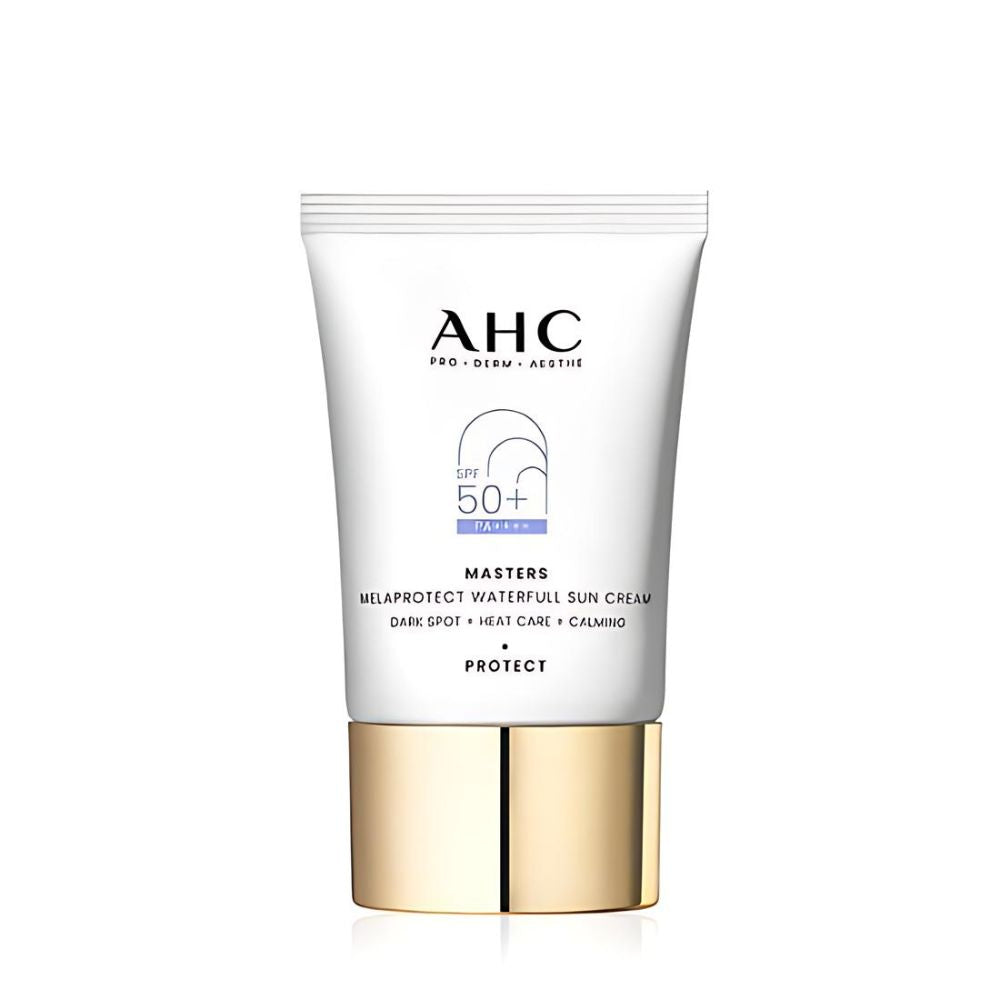 The AHC Masters Melaprotect Waterfull Sun Cream 40ml is a high-performance sunscreen designed to provide broad-spectrum protection from harmful UVA and UVB rays. 