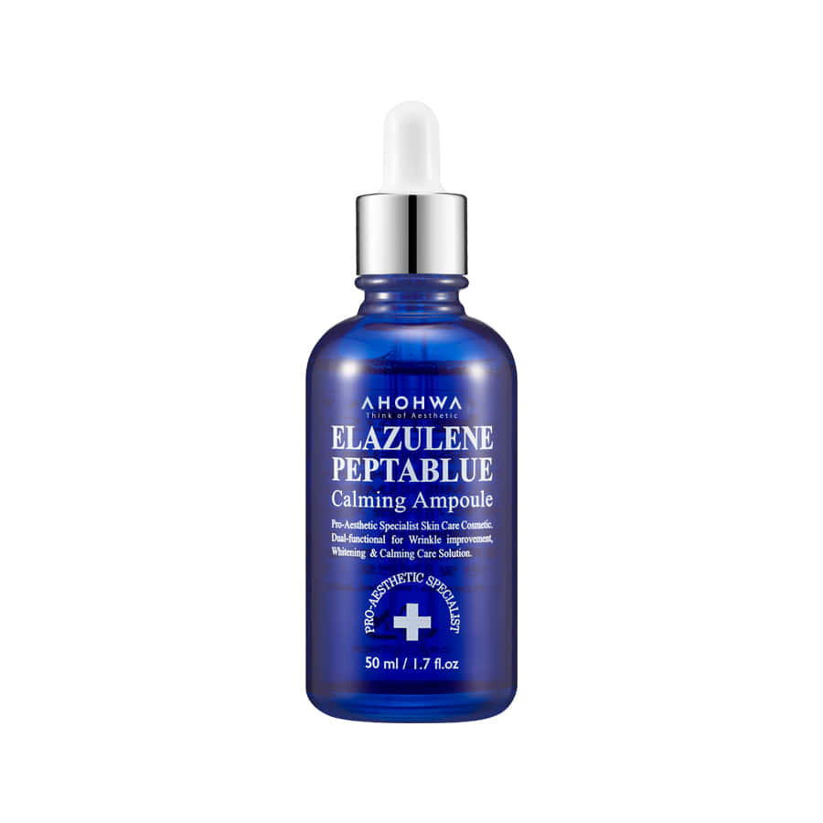 Buy Korean AHOHWA Elazulene Peptablue Calming Ampoule 50ml online at best price, Just Get it Now