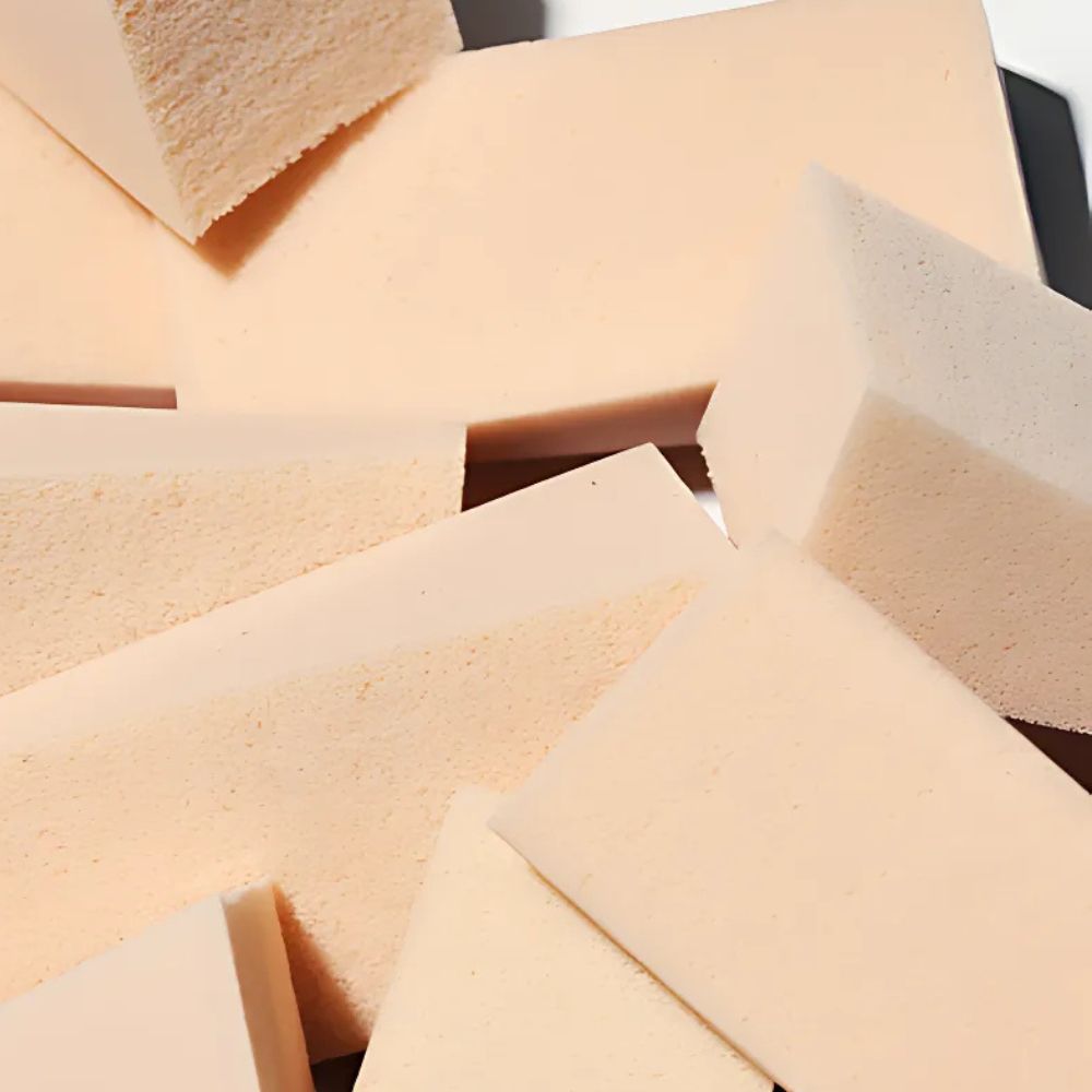 Each sponge is crafted from soft, flexible material that expands when wet, allowing for effortless blending of foundation, concealer, and other cream products. 