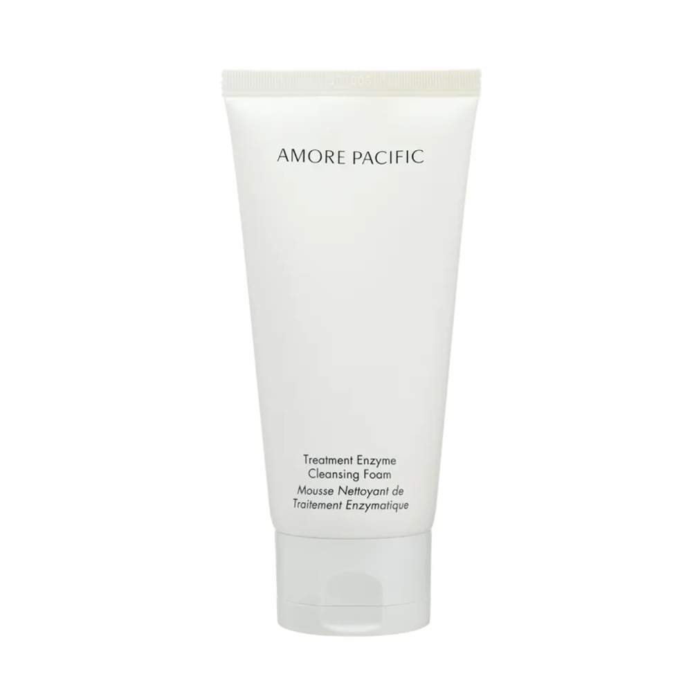 A 120g tube of AMOREPACIFIC Treatment Enzyme Cleansing Foam, a gentle cleanser for smooth and radiant skin.