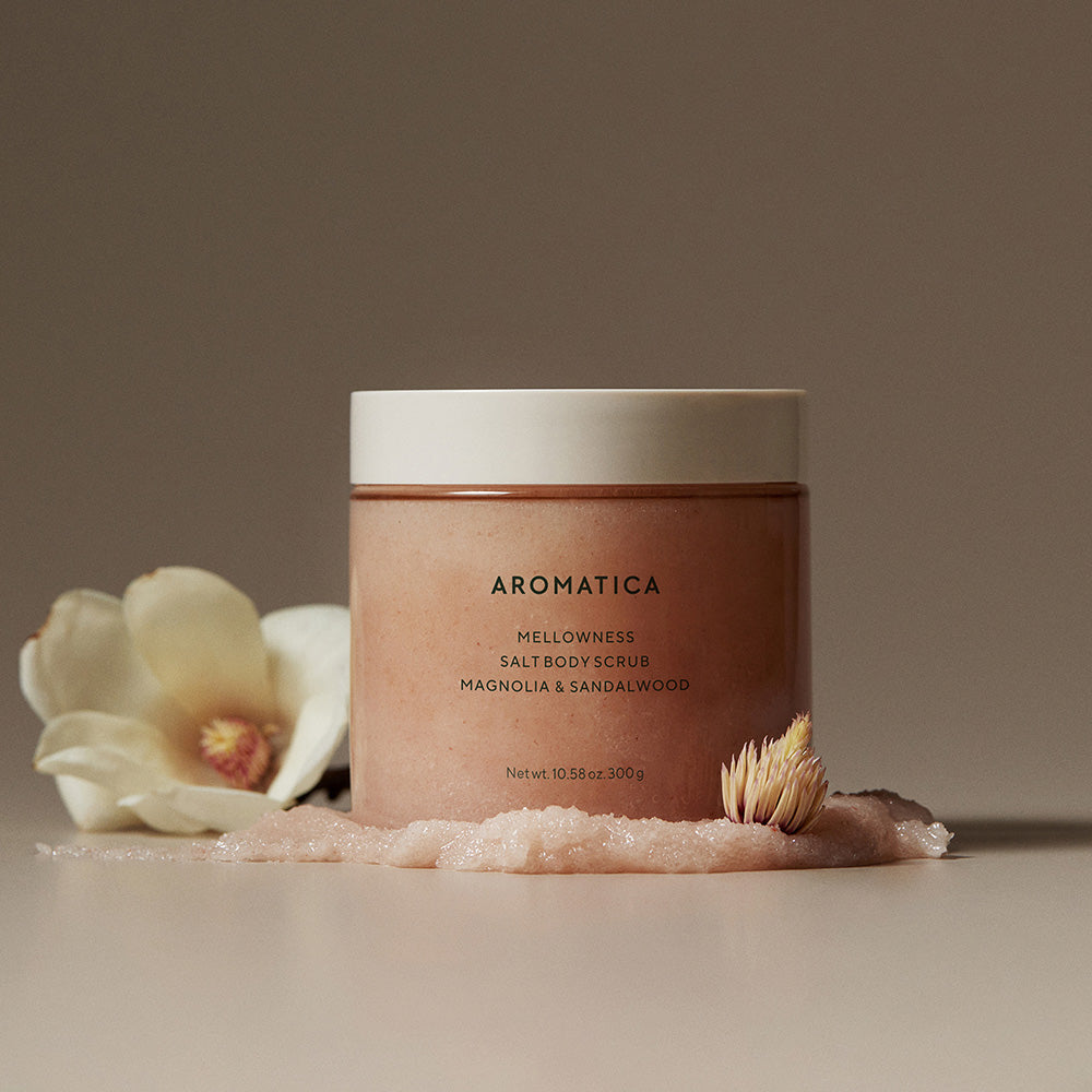 AROMATICA Salt Body Scrub Magnolia & Sandalwood 300g