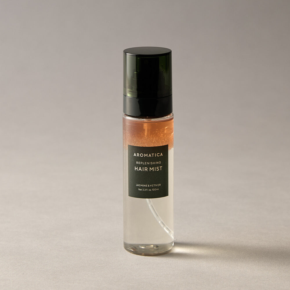 Infused with the soothing scents of jasmine and vetiver, this hair mist provides a refreshing burst of moisture that helps to smooth frizz, add shine, and enhance the overall health of your hair.