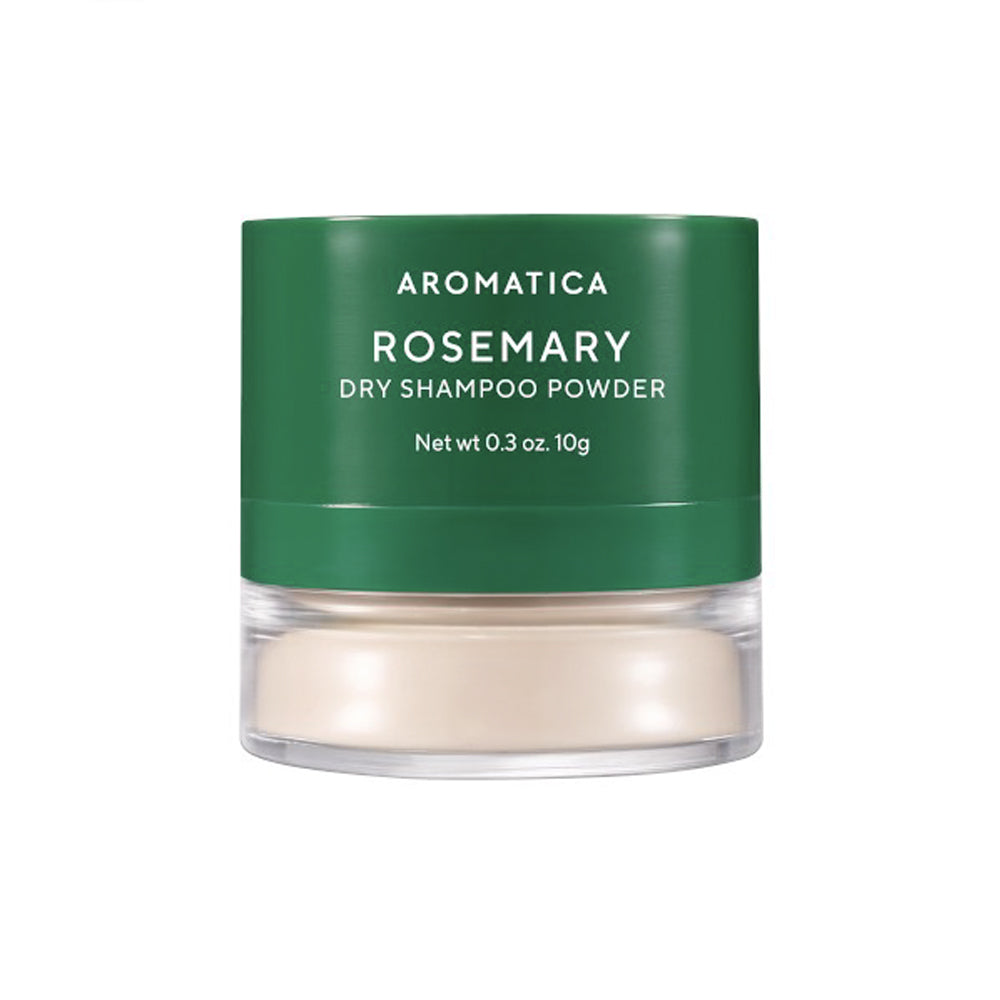 AROMATICA Rosemary Dry Shampoo Powder is a convenient 10g solution for refreshing your hair between washes. 