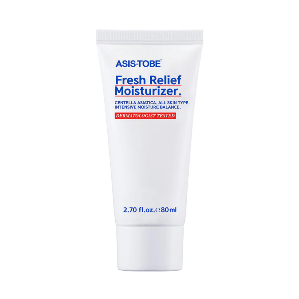 The ASIS-TOBE Fresh Relief Moisturizer 80ml is a lightweight and hydrating moisturizer designed to provide relief and nourishment for various skin types.