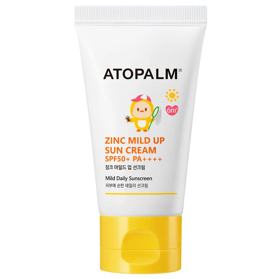 65g tube of ATOPALM Zinc Mild Up Sun Cream SPF50+ PA++++ with special offer.