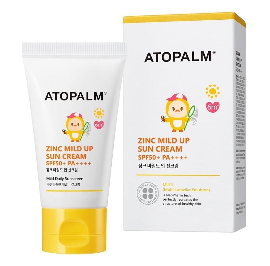 Special offer on 65g ATOPALM Zinc Mild Up Sun Cream SPF50+ PA++++ tube.