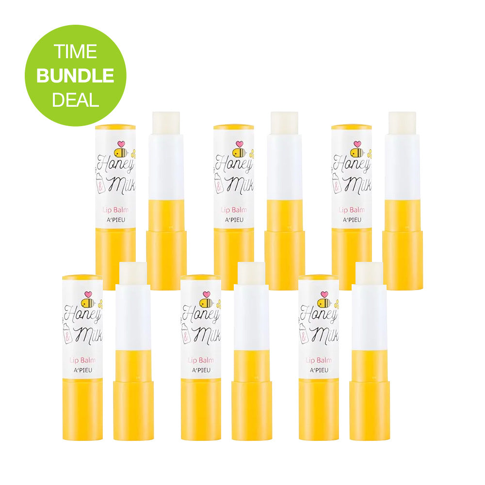 ★Bundle Deal★ A'PIEU Honey & Milk Lip Balm 3.3g