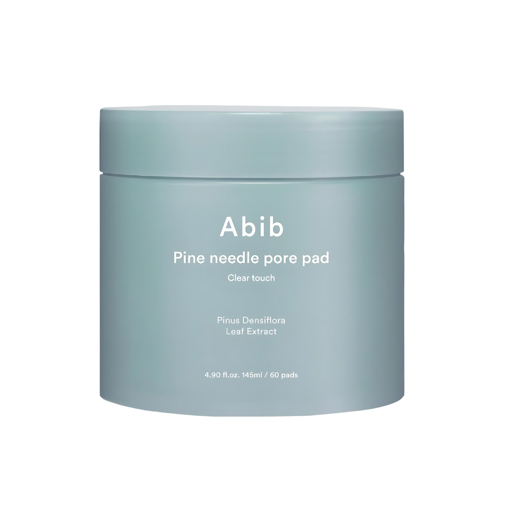 Abib Pine Needle Pore Pad Clear Touch 145ml*60 Pads - Exfoliating pads infused with pine needle extract for clear skin.