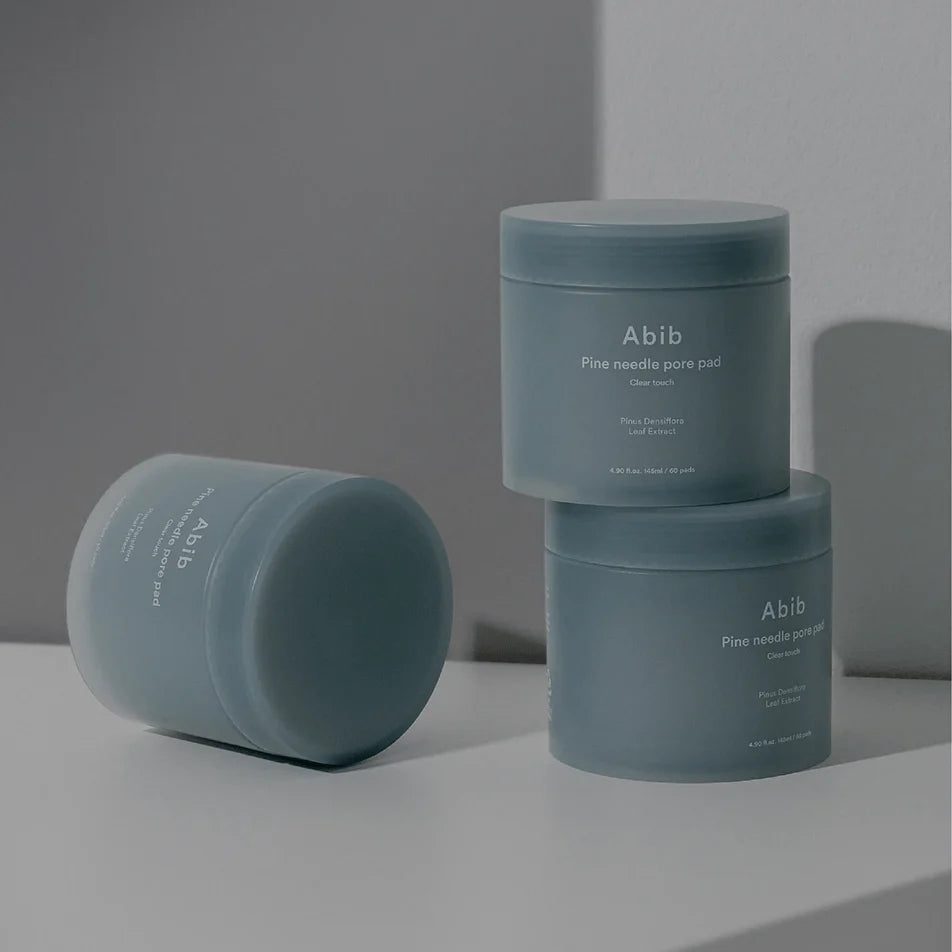 Abib Pine Needle Pore Pad Clear Touch 145ml*60 Pads - Pore-cleansing pads with pine needle formula for smooth skin.