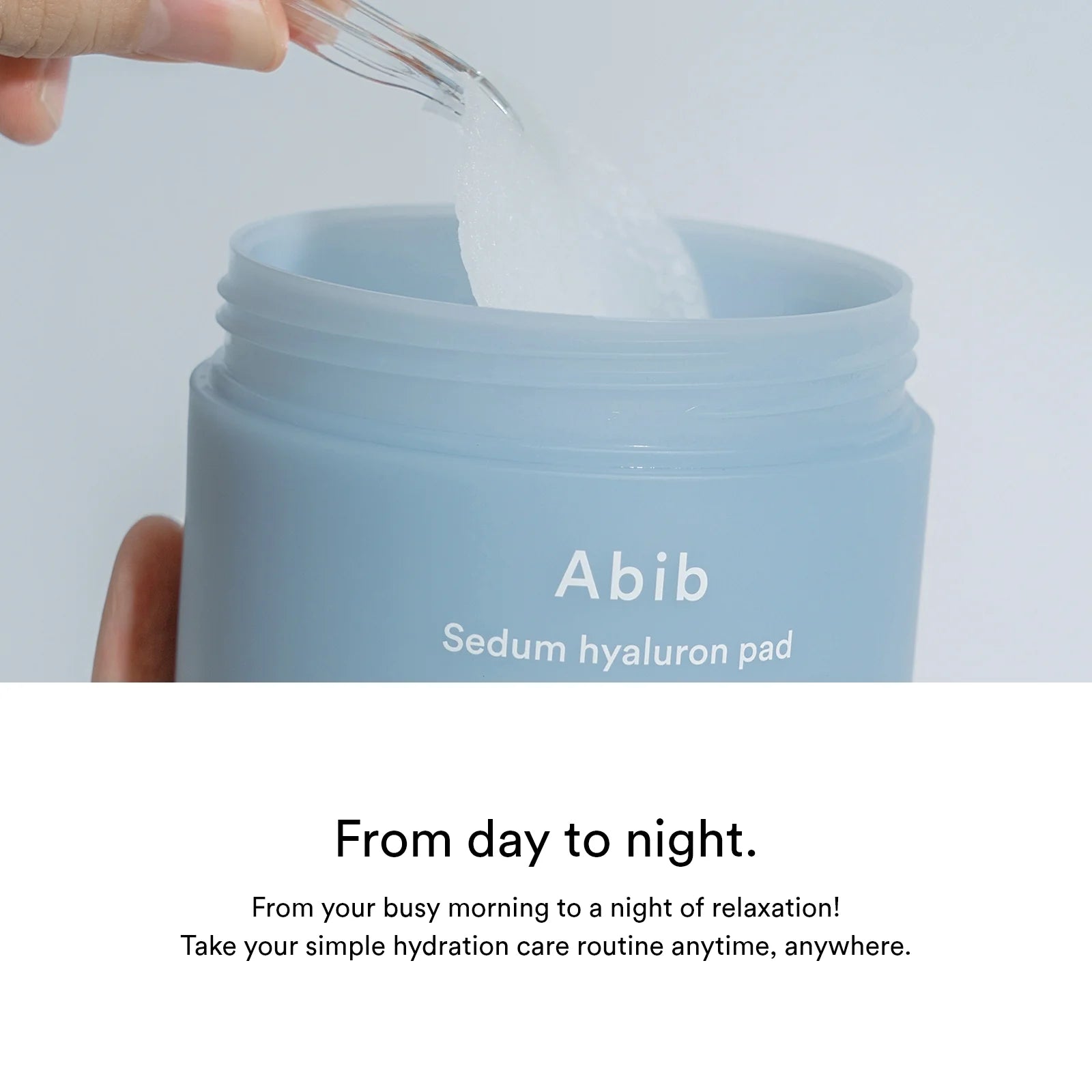 Abib Sedum Hyaluron Pad Hydrating Touch 165ml*75 Pads: 75 pads with Sedum Hyaluron to hydrate and nourish the skin, in a 165ml container for easy use.