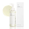 Anua Heartleaf Pore Control Cleansing Oil 200ml with its packaging and texture.