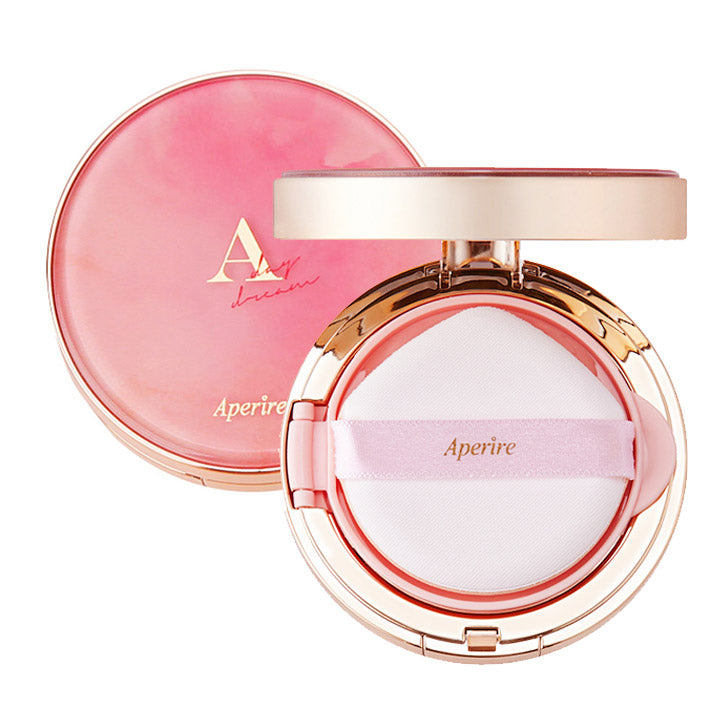 Aperire Day Dream Cover Cushion SPF50+ PA++++ 13g compact cushion with multiple layers of cushioning.