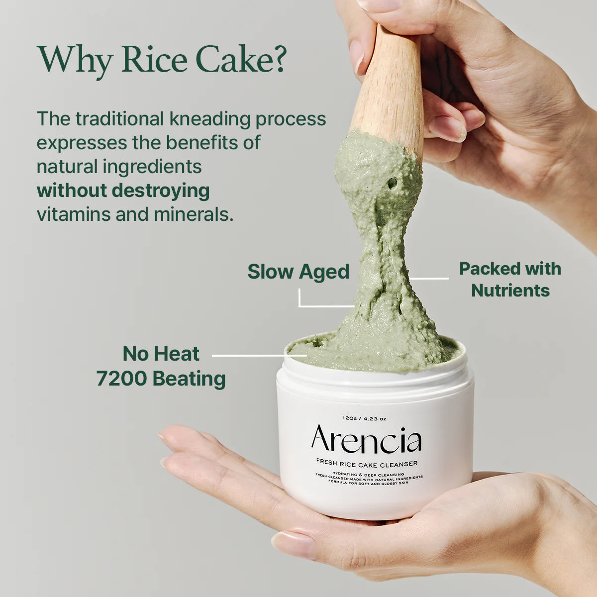 Arencia Green Artisan Cleanser Rice Soap 120g