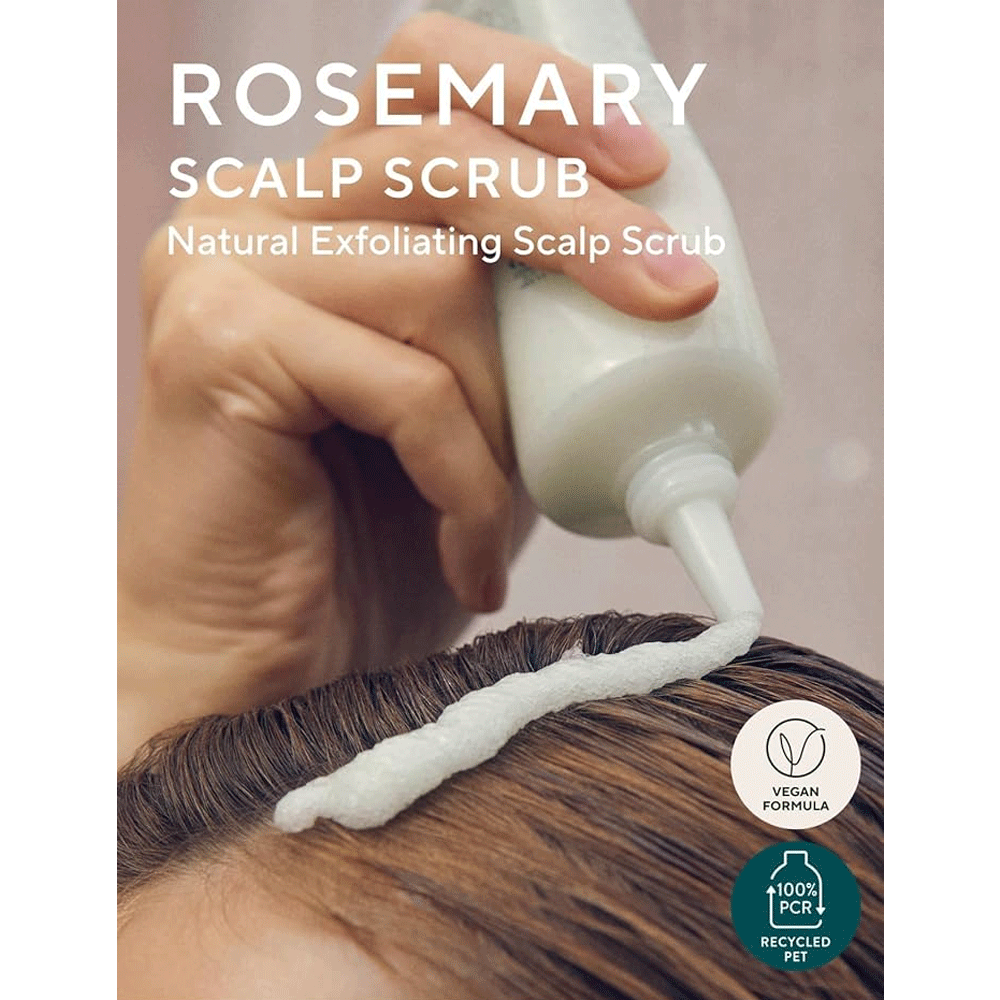 Provides physical exfoliation to remove dead skin cells, excess oil, and product buildup from the scalp.