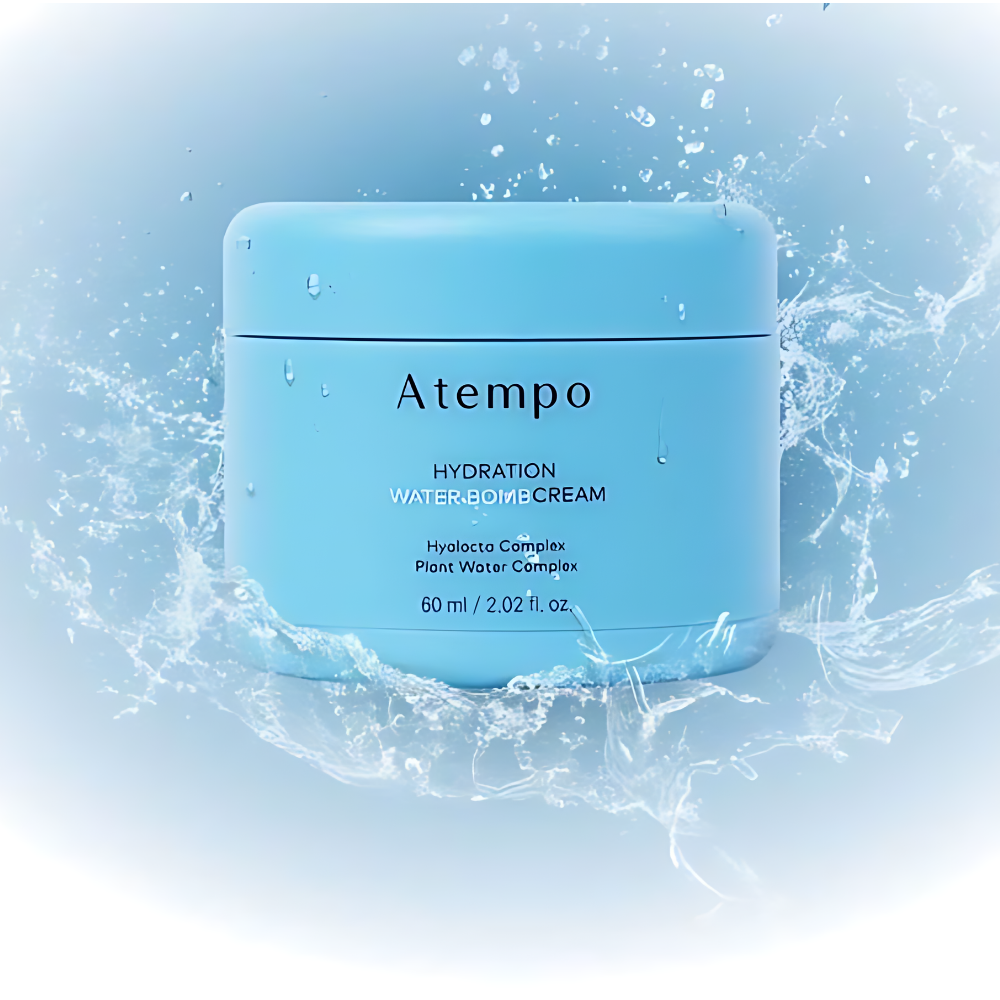 Atempo Hydration Water Bomb Cream 60ml, an ultra-hydrating cream that enhances skin moisture and promotes a healthy glow.