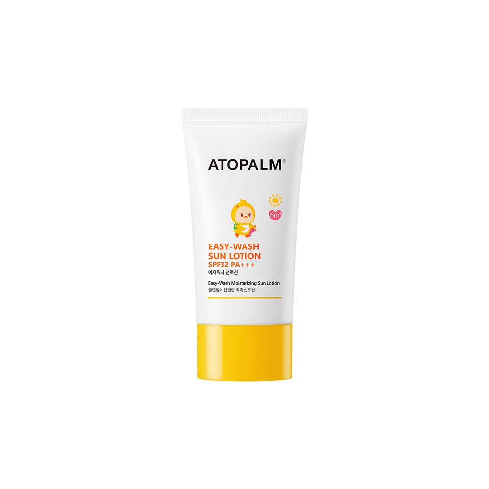 60ml Atopalm Easy Wash Sun Lotion Special Set- for sensitive skin, providing gentle cleansing and SPF protection.