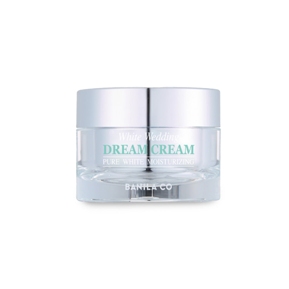 BANILA CO White Wedding Dream Cream is a luxurious moisturizing cream that aims to brighten and hydrate the skin, promoting a radiant and youthful complexion. 