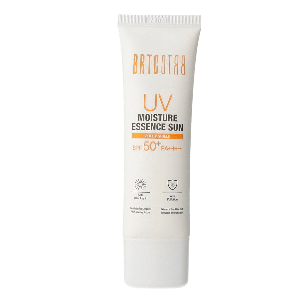  BRTC V10 UV Shield Moisture Essence Sun SPF50+ PA++++ 50g - a sunscreen with high UV protection and moisturizing properties.