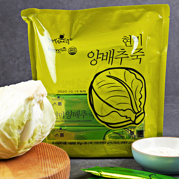 HAPPYSFOOD Brown Rice Cabbage Porridge 600g (30g * 20 sticks)