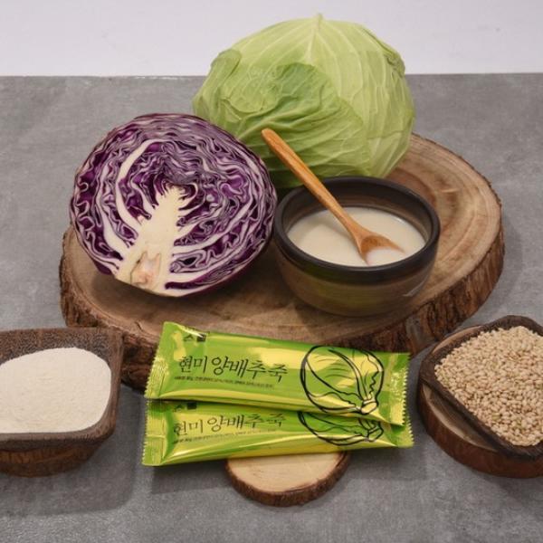 HAPPYSFOOD Brown Rice Cabbage Porridge 600g (30g * 20 sticks)