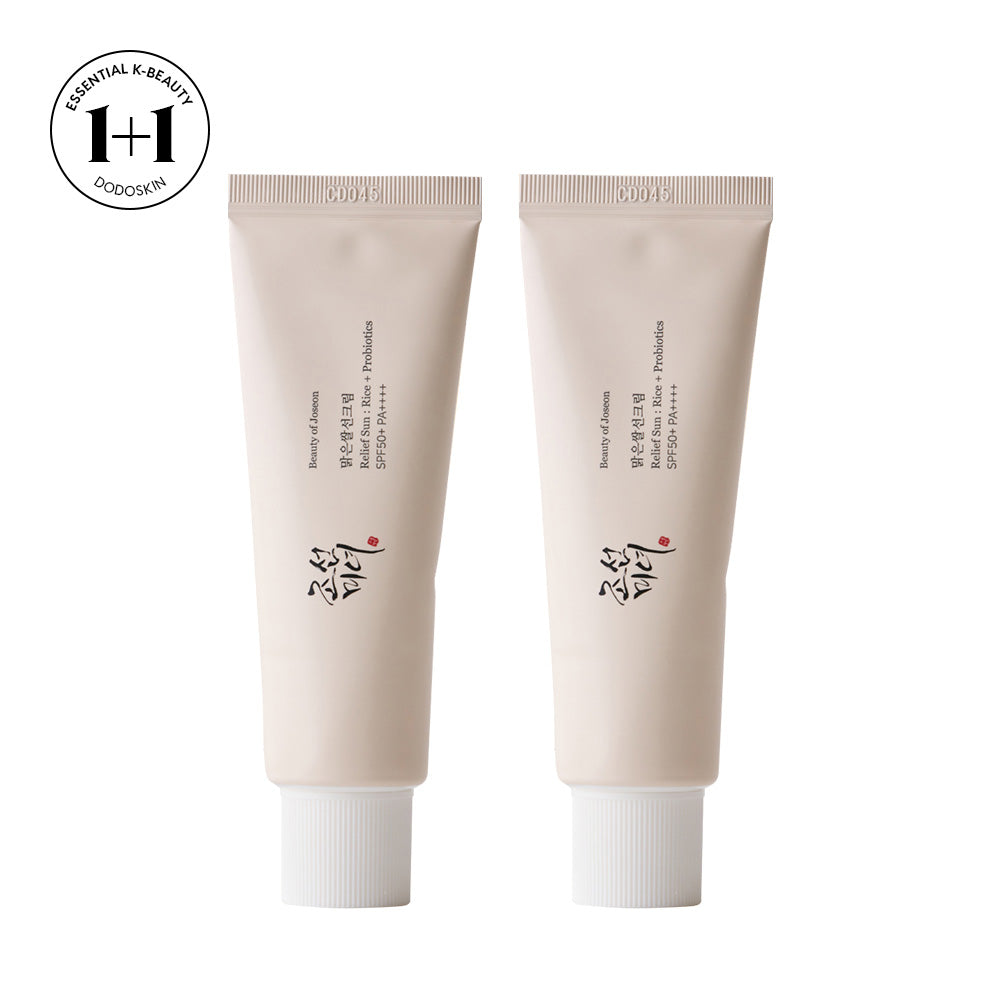 💛1+1💛Beauty of Joseon Relief Sun : Rice + Probiotics SPF50+ PA++++ 50ml - DODOSKIN