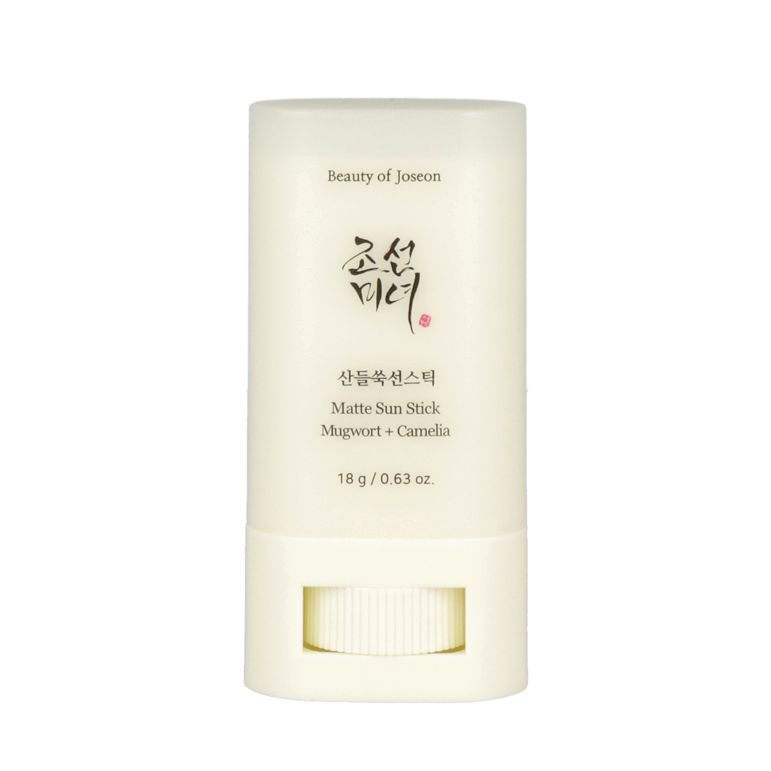 Beauty of Joseon Matte Sun Stick : Mugwort + Camelia 18g - making it ideal for oily and combination skin types