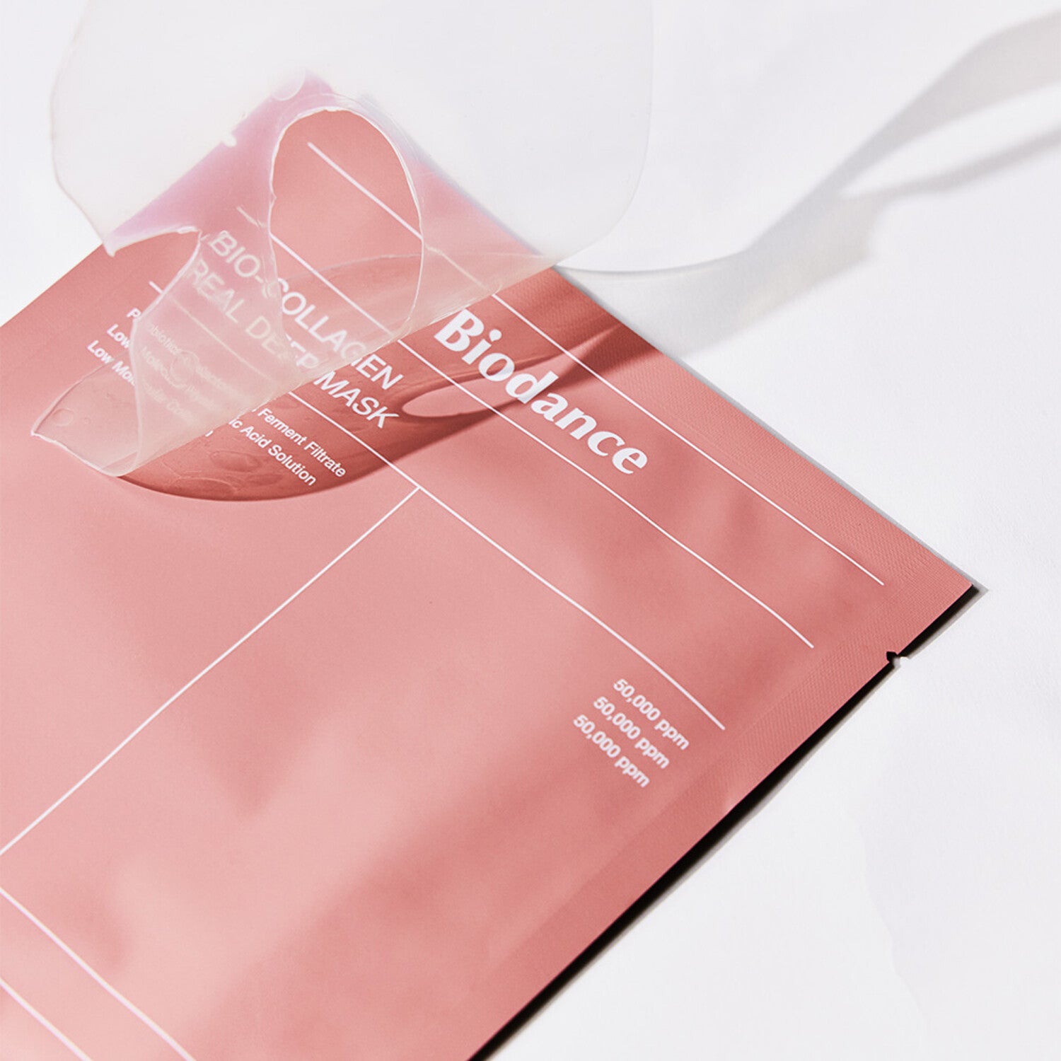 Packaging of Biodance Bio-Collagen Real Deep Mask 34g *8ea* with emphasis on collagen benefits.