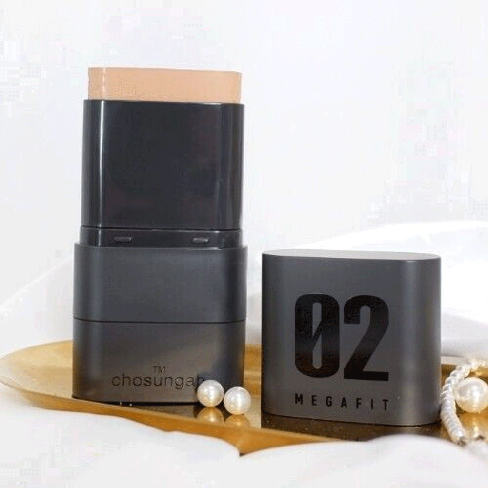 CHOSUNGAH BEAUTY Mega Fit Stick Foundation SPF50+ PA++++ 16g, a stick foundation with high SPF and easy-to-use design.