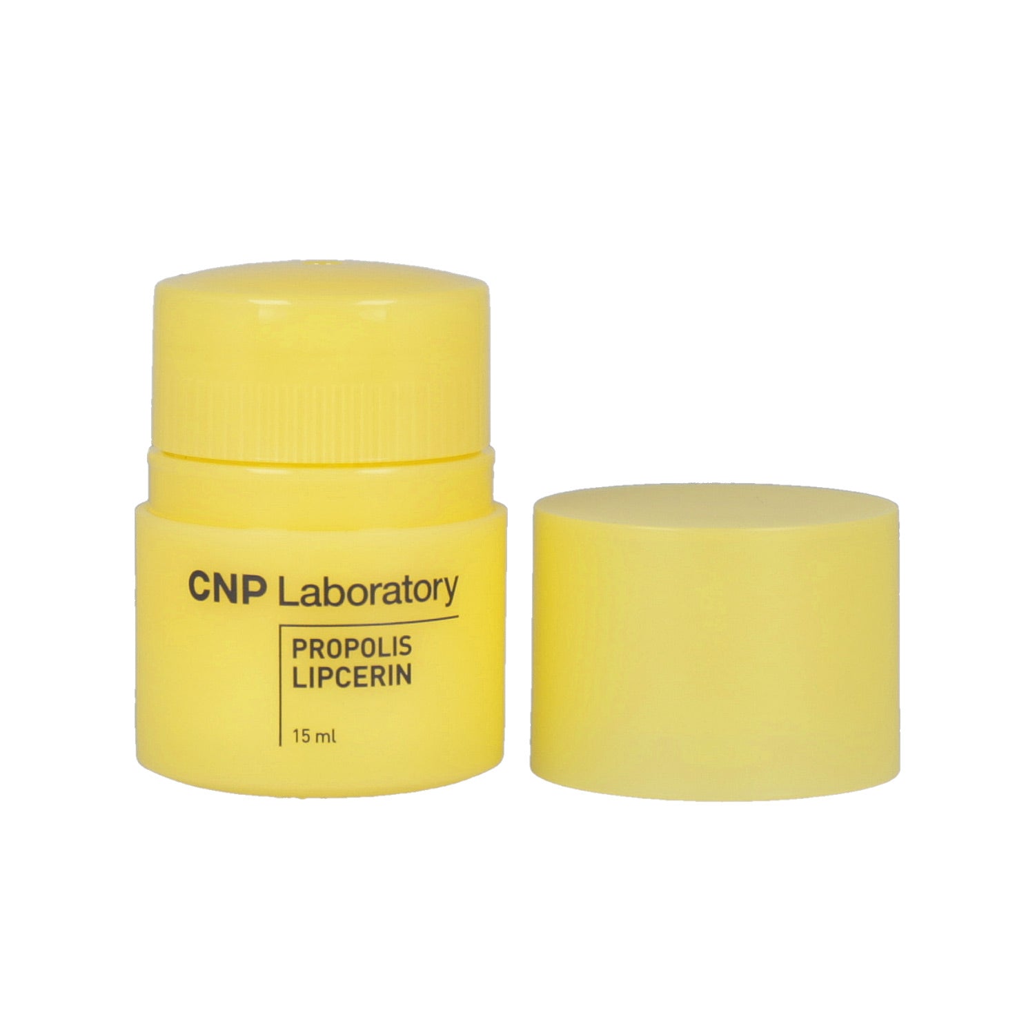 A 15ml bottle of CNP Laboratory Propolis Lipcerin, a lip care product made with propolis extract for moisturizing and nourishing lips.