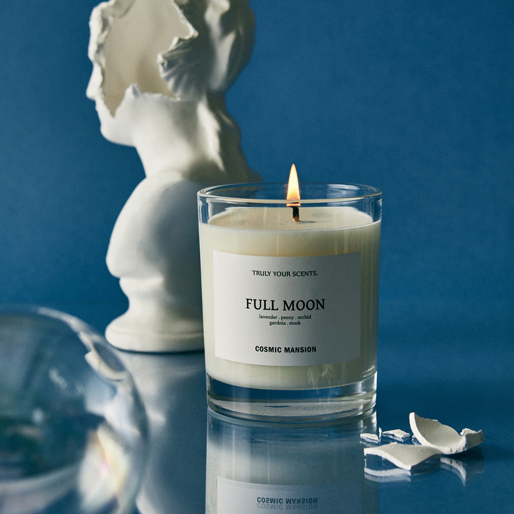 COSMIC MANSION Candle #LINEN & MUSK 180g / 250g