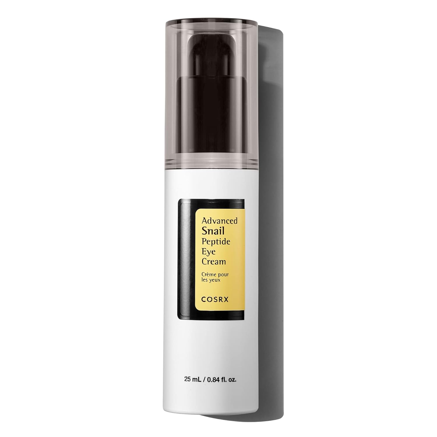 A 25ml bottle of COSRX Advanced Snail Peptide Eye Cream.