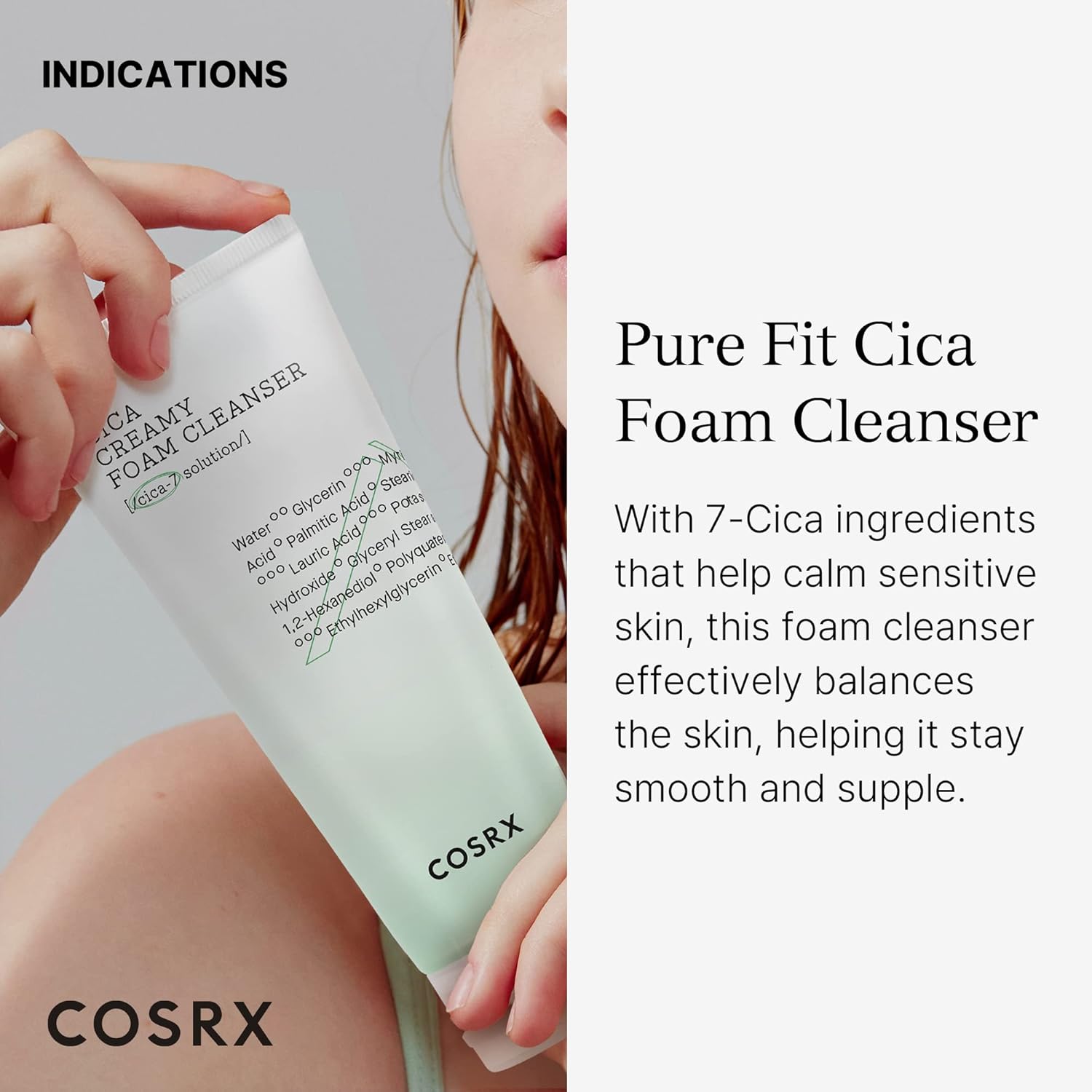 COSRX Pure Fit Cica Creamy Foam Cleanser 150ml * 2ea