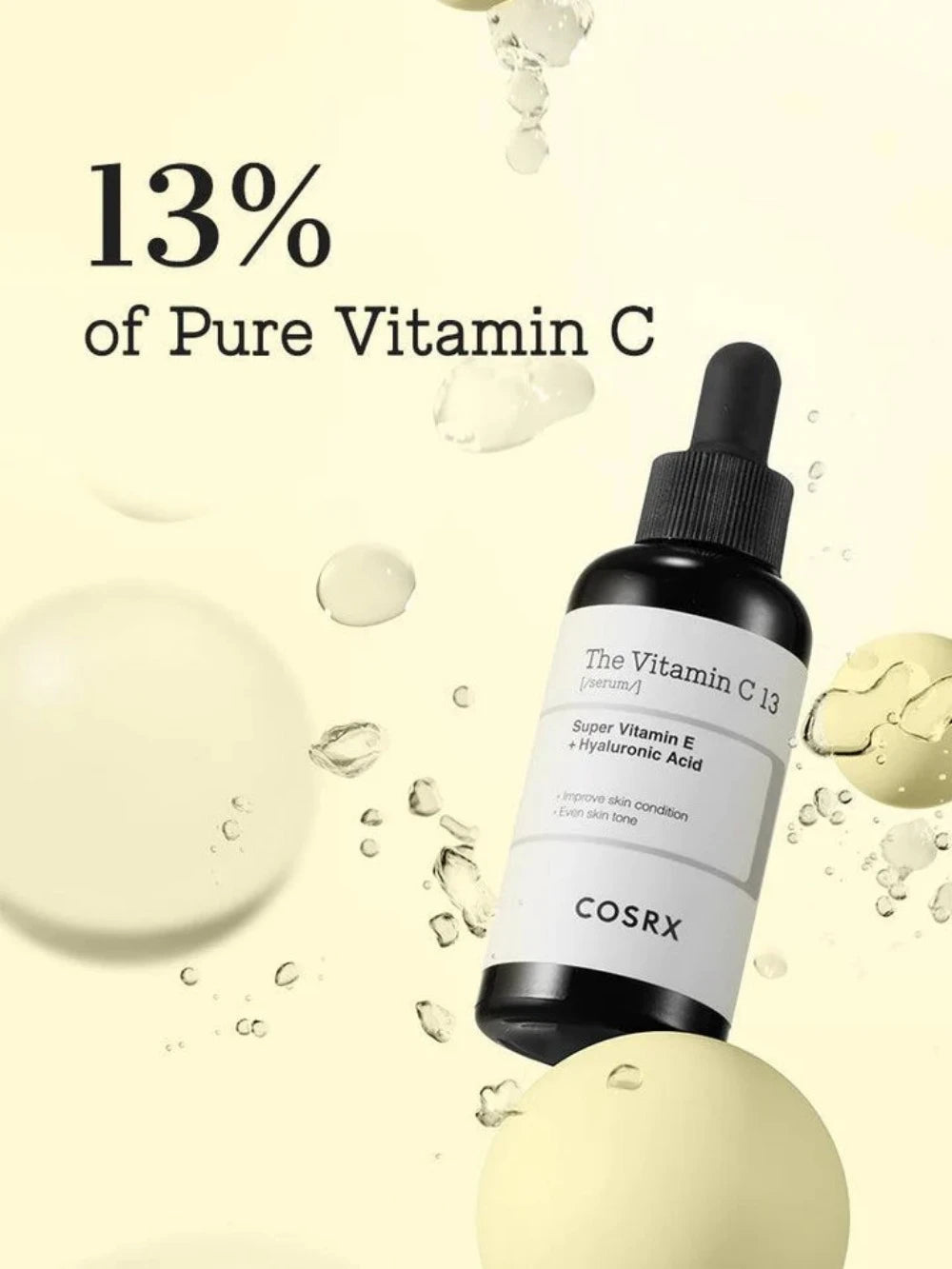 The COSRX The Vitamin C 13 Serum (20ml) is a skincare product formulated to address skin concerns related to dullness and uneven tone