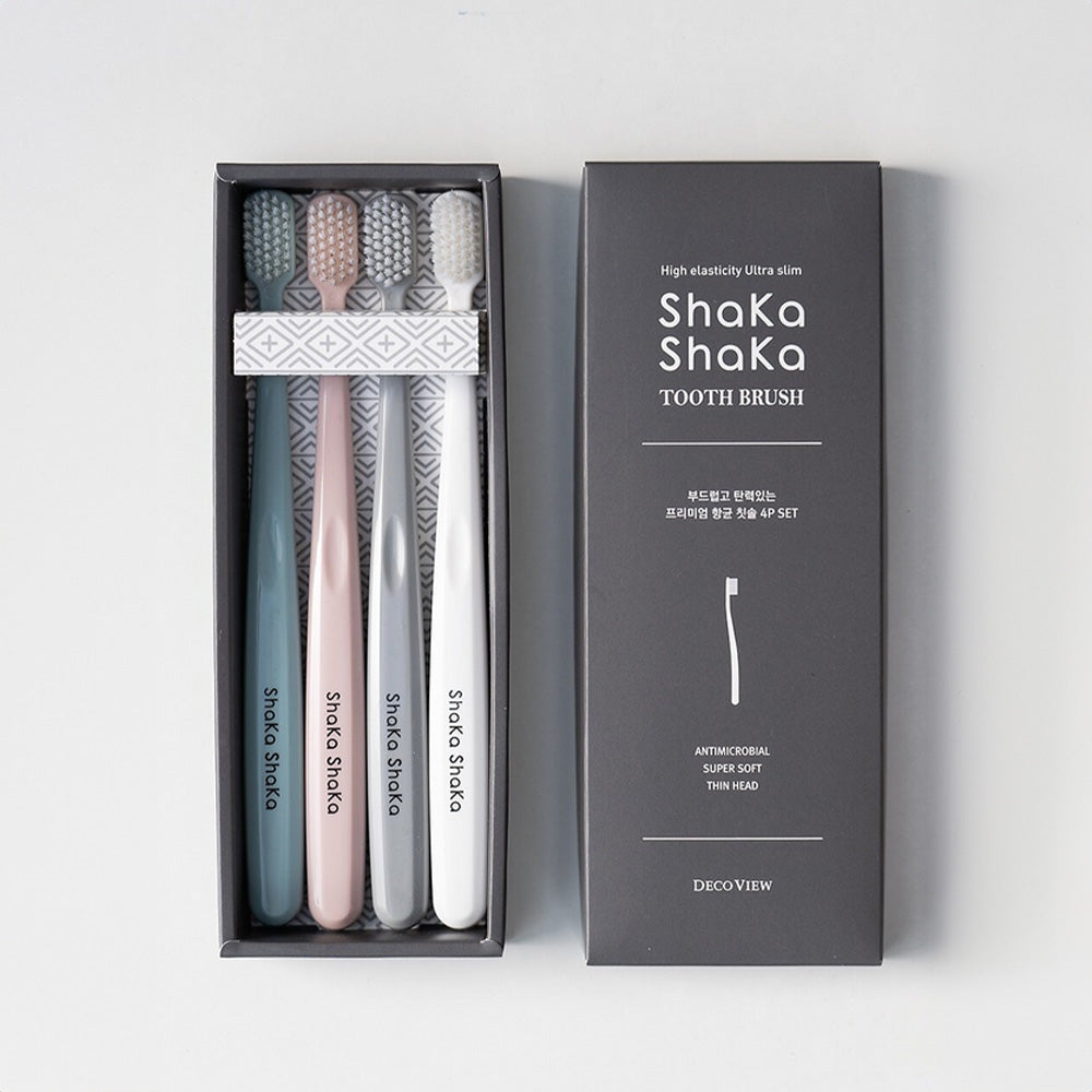 DECOVIEW Shaka Shaka Toothbrush Set (4P)