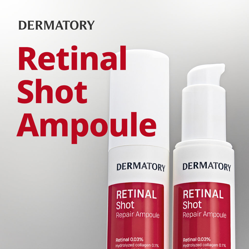 ERMATORY Retinal Shot Repair Ampoule 30ml, an advanced skincare solution targeting fine lines and promoting a youthful complexion.