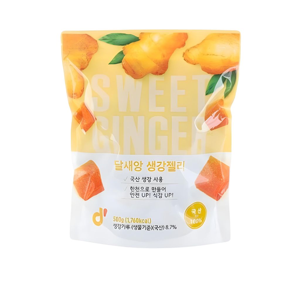 Experience the exquisite flavor of Dalsaeang Korean Sweet Ginger Jelly (500g).