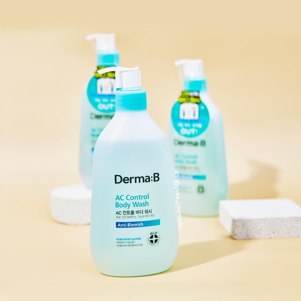 20ml Derma-B AC Control Body Wash, formulated to help control acne while providing a refreshing cleanse for your skin.