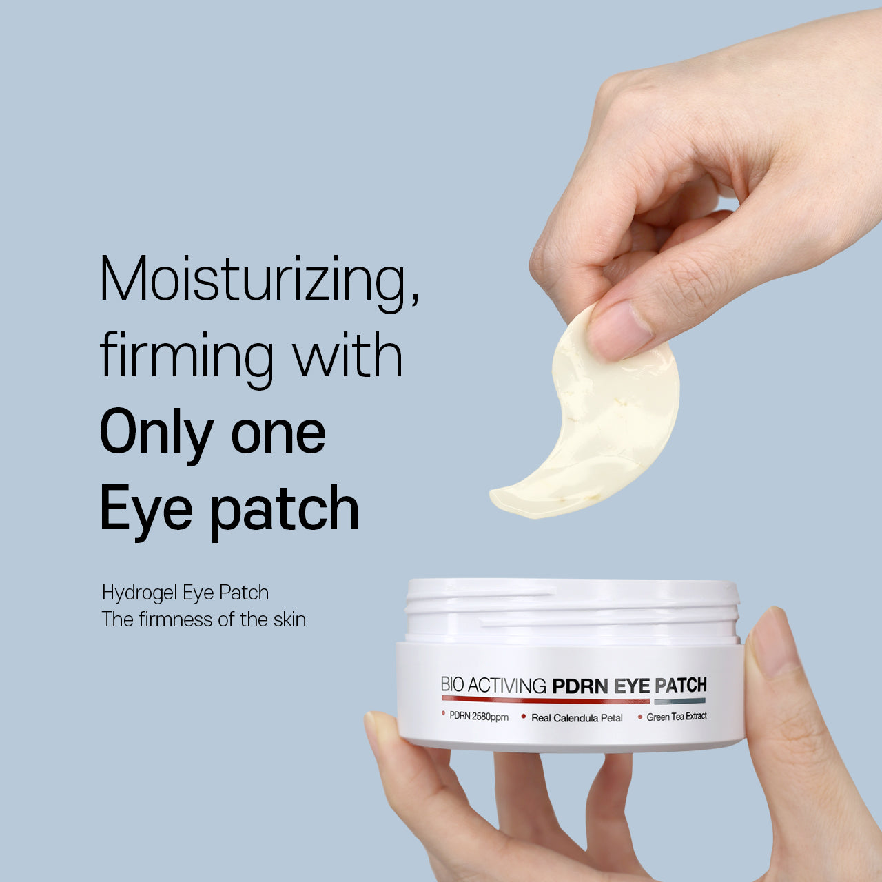 Get 60 Dermaline Bio Activing PDRN Eye Patches to revitalize and hydrate tired eyes.