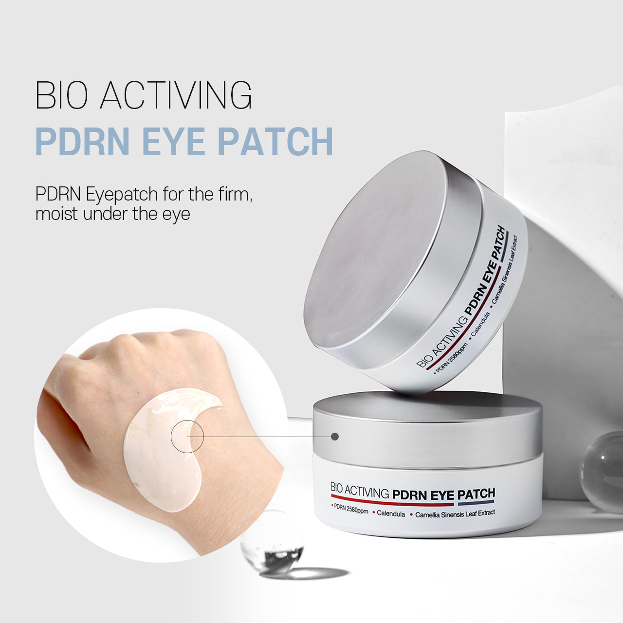 Hydrating and rejuvenating Dermaline Bio Activing PDRN Eye Patch 1.4g*60ea for a refreshed look.