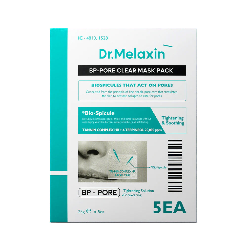 Dr.Melaxin BP Pore Clear Facial 5 Masks Pack