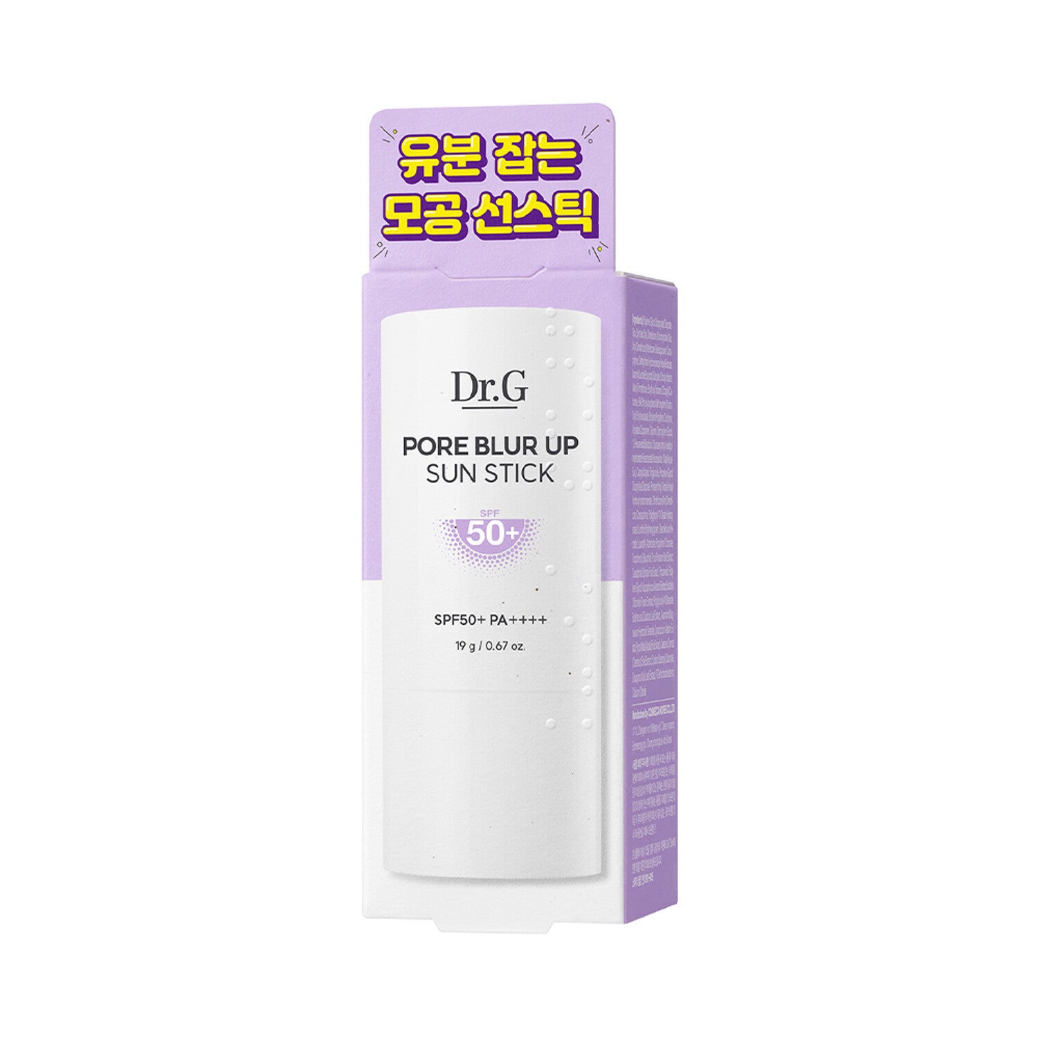 Dr.G Pore Blur Up Sun Stick SPF50+ PA++++ 19g - 19g sun stick with SPF50+ and PA++++, perfect for pore-blurring and sun defense.