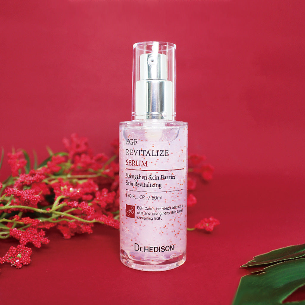 50ml Dr. HEDISON EGF Revitalize Serum: a skincare product aimed at revitalizing and rejuvenating the skin.