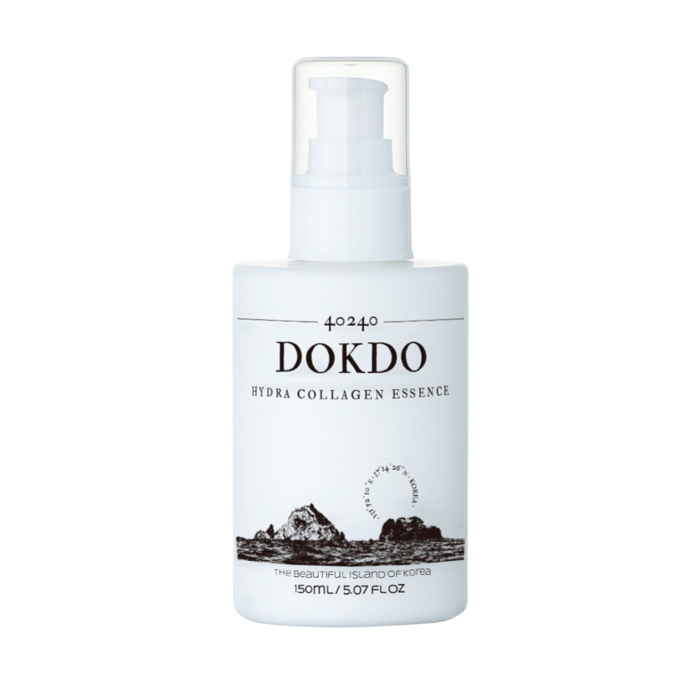 Dr.LeE 40240 Dokdo Hydra Collagen Essence 150ml bottle on white background.