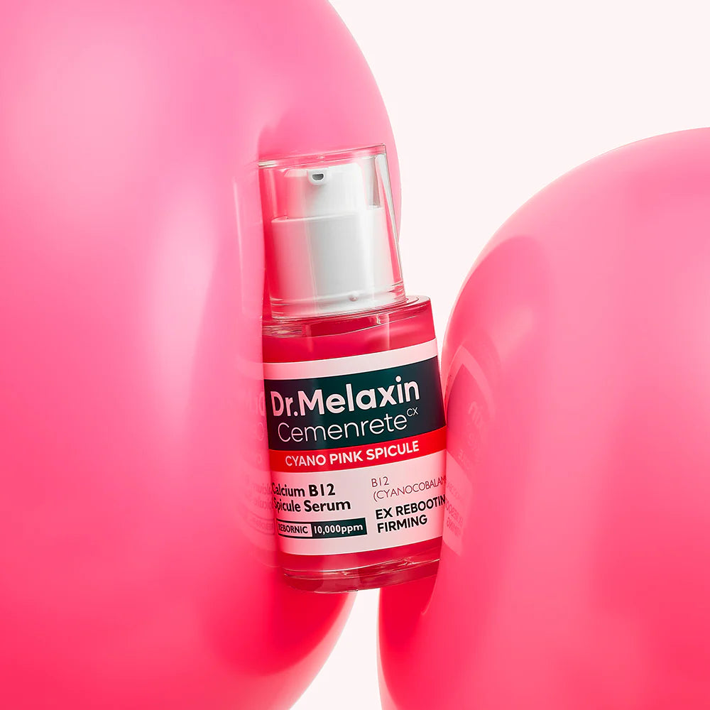 Dr. Melaxin Cemenrete Cyano Pink Spicule Serum, 30ml, revitalizes skin with its unique pink spicule formula.