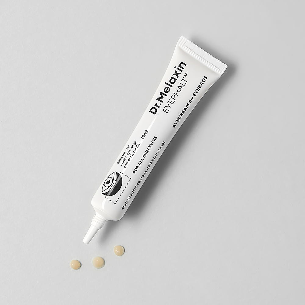 r. Melaxin Eyephalt Eyecream, 10ml, helps diminish eyebags and improve the appearance of tired eyes.