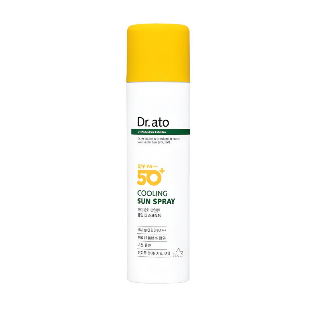 The Dr.ato Cooling Sun Spray 150ml SPF50+ PA+++ offers high-level sun protection with a refreshing, cooling effect.