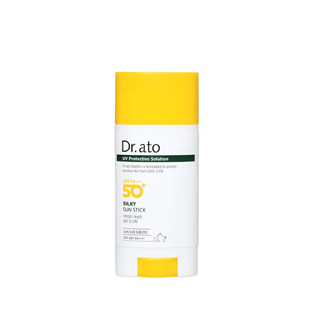 The Dr.ato Silky Sun Stick 15g SPF50+ PA++++ is a convenient and effective sunscreen stick designed for high-level sun protection. 