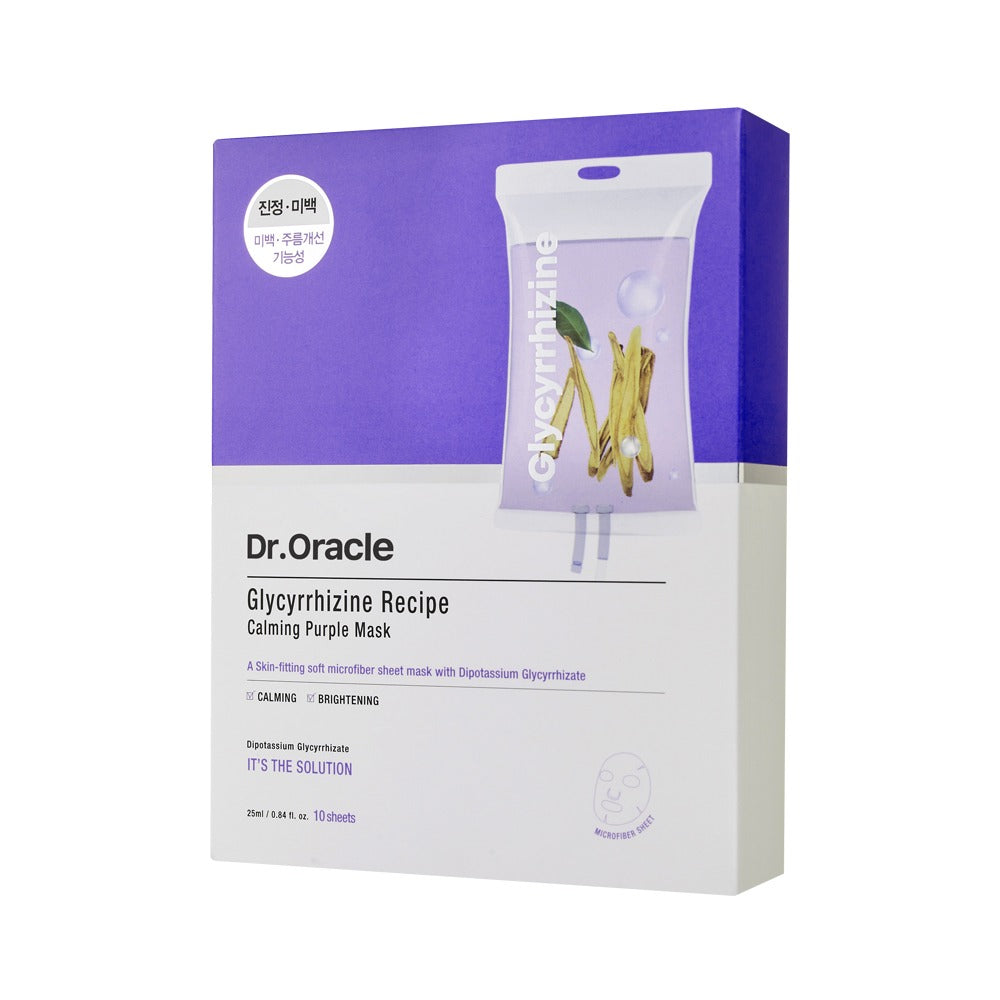 Dr.oracle Glycyrrhizine Recipe Calming Purple Mask 1ea/10ea